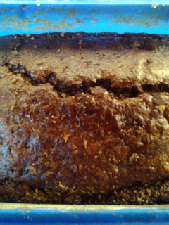 A picture of banana nut wheat bread easy simple steps.