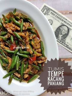 Foto resep Tumis Tempe Kacang Panjang