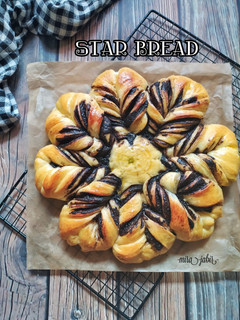 Foto resep STAR BREAD (with basic soft bun chef June)