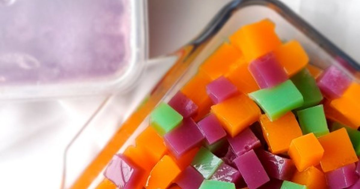 103. Agar/Pudding Warna Warni (untuk isian salad buah, sop buah, es buah, es teler dll)