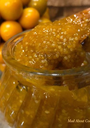 A picture of Rasbhari Jam (Cape Gooseberry Jam) – No Preservative Fruit Jam.