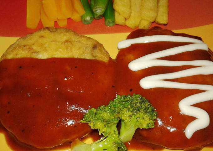 Steak Tempe saus bbq