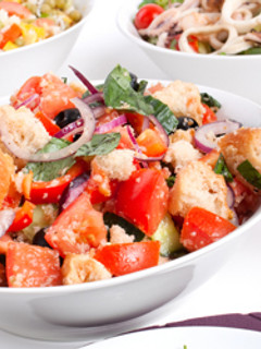 A picture of Italian Bread Salad: Panzanella.