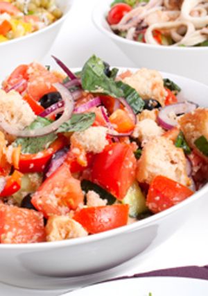 A picture of Italian Bread Salad: Panzanella.