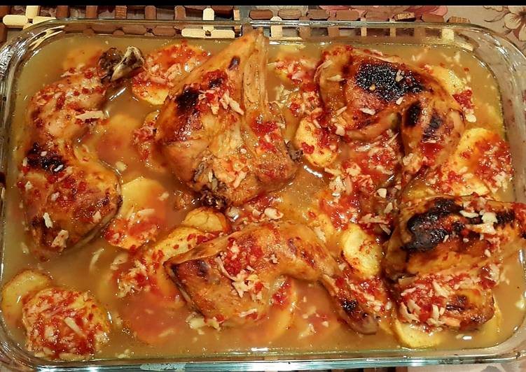 🥔 بطاطا بالفرن 🍗