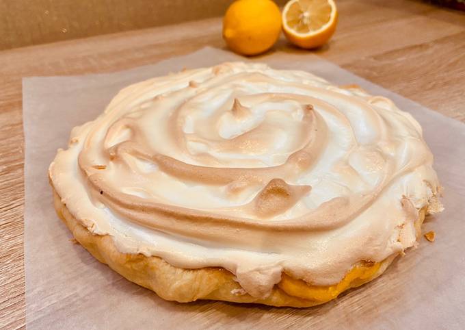 Лимонный пирог с безе — рецепт с фото