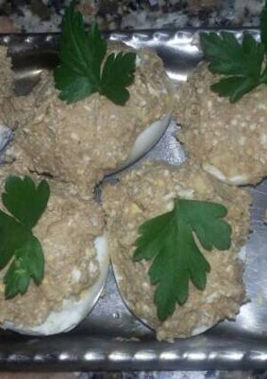 Una foto de Huevos rellenos