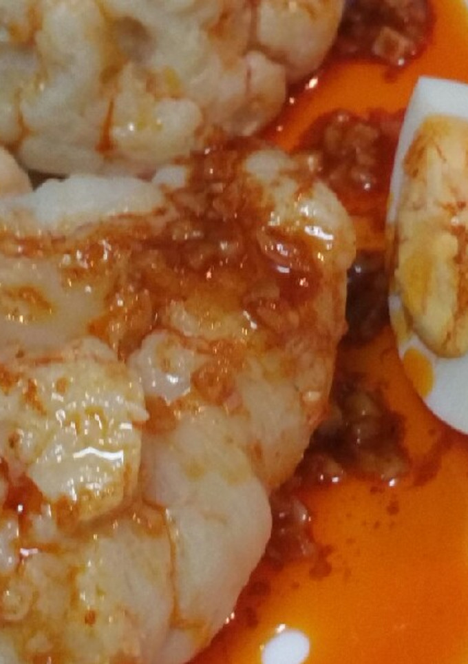 Una foto de Coliflor al ajillo