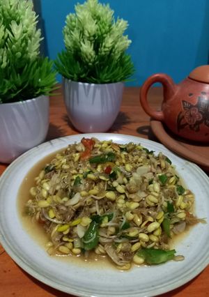 Foto resep Tumis Kecambah Kedelai irit bumbu