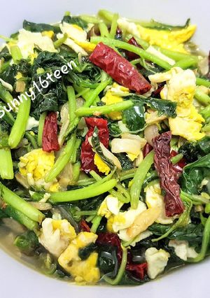 Foto resep Tumis Bayam Telur