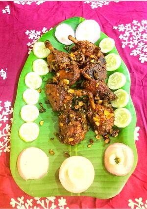 হট গার্লিক ফ্রায়েড চিকেন(Hot Garlic Fried Chicken Recipe in Bengali) রেসিপির প্রধান ছবি