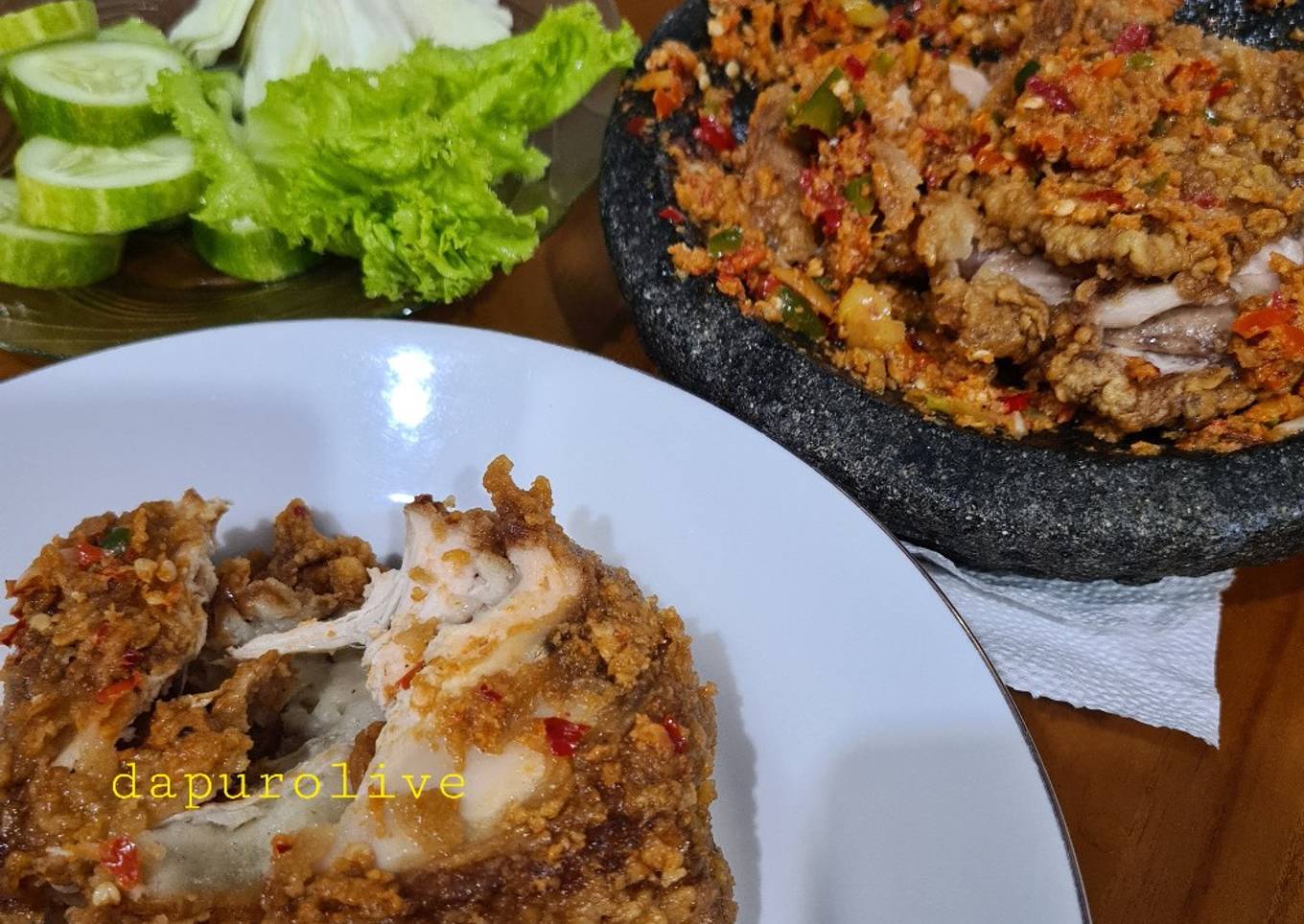 Sambal Ayam Geprek ala Pak Gembus