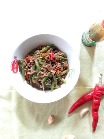 Cara Mudah Membikin Resep  Tumis Buncis Daging Sapi Cincang Pedas yang Lezat, Menggugah Selera
