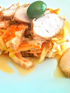 Una foto de Ensalada con pavo
