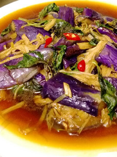 紅燒金菇茄子(全素) 的食譜成品照片