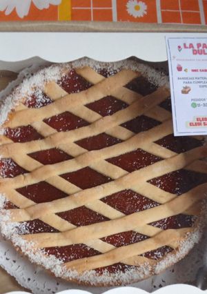 Una foto de Pastafrola casera de membrillo o batata