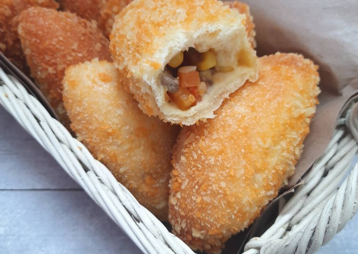 Roti Goreng isi Sayur