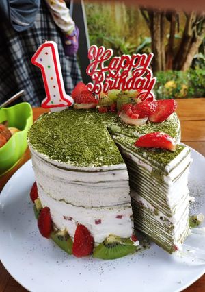 Foto resep Matcha Mille Crepes Cake