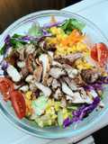 Salad with Roasted Chicken and Homemade Shoyu Dressing