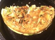 A picture of chicken omelette
