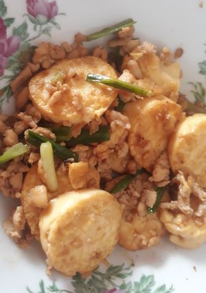 Foto resep Egg tofu & ayam cincang