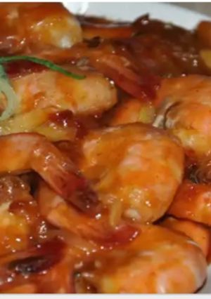 Foto resep Udang Asam Manis Saus Tiram