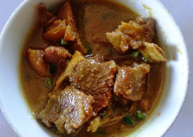 Recipe of Perfect Janti Bakhro (Wedding special Goat Curry)