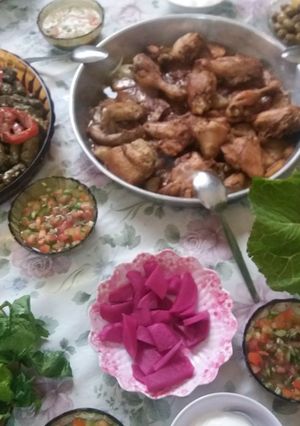 صورة لوصفة صينية دجاج مع بطاطا
