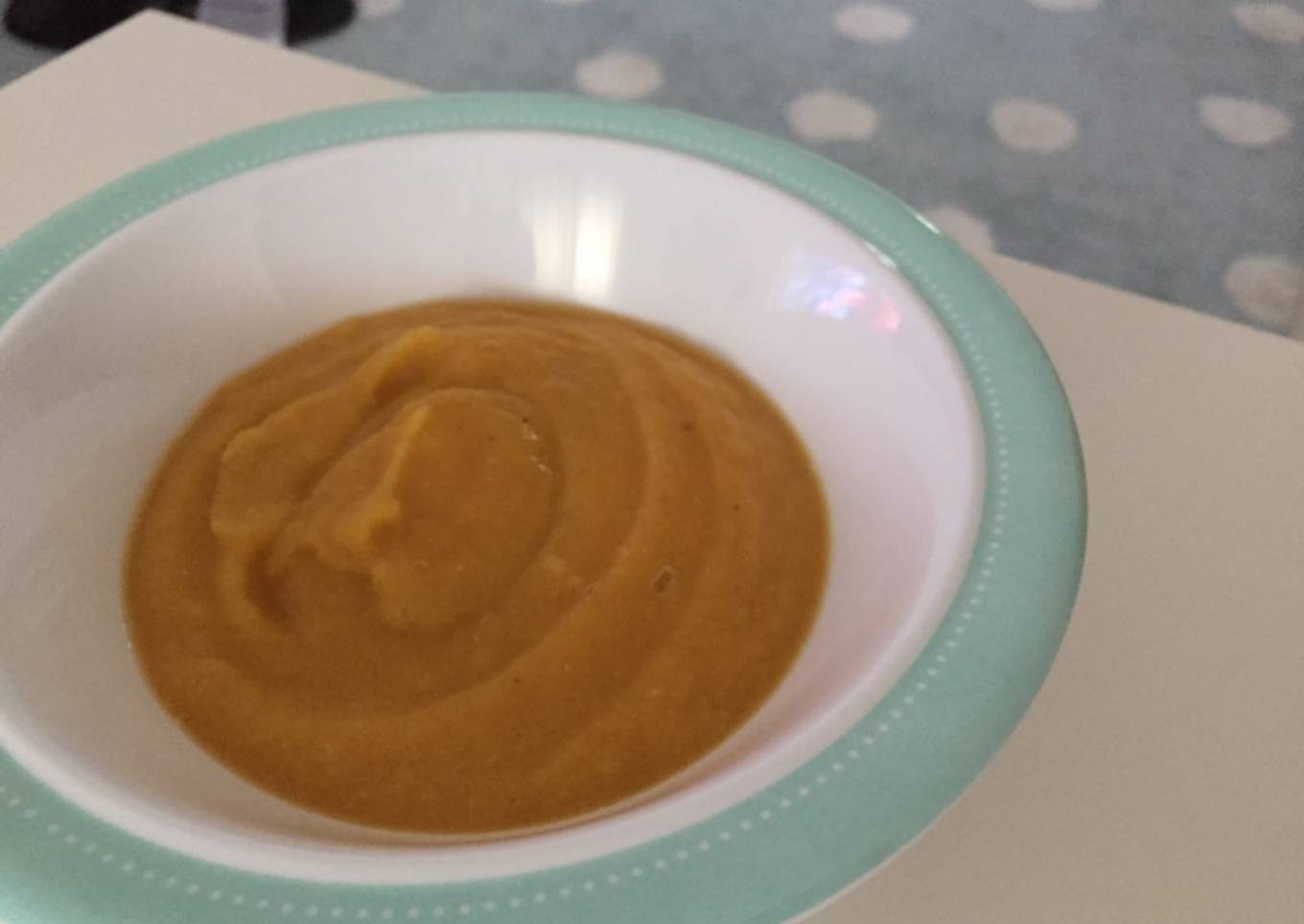 Crema de calabaza y lenteja