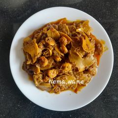 A picture of Bamboo shoots prawns masala.