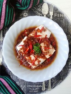 Foto resep Tahu Kukus Siram Kuah Kecap