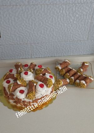 Foto di Torta Cannolo Ricotta e Panna Siciliana 👩‍🍳❤️