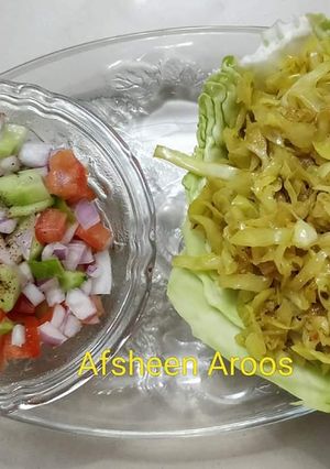 A picture of Cabbage ki Bhujiya.