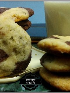 টু ইন ওয়ান ক্যুকিজ (two in one Cookies recipe in bengali) রেসিপির প্রধান ছবি