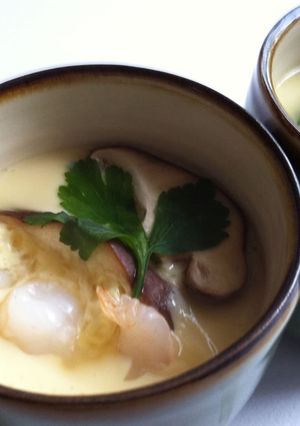 A picture of Chawanmushi (Savoury Custard Soup).