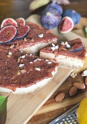 Foto de Uma maravilha (cheesecake de figos vegan)