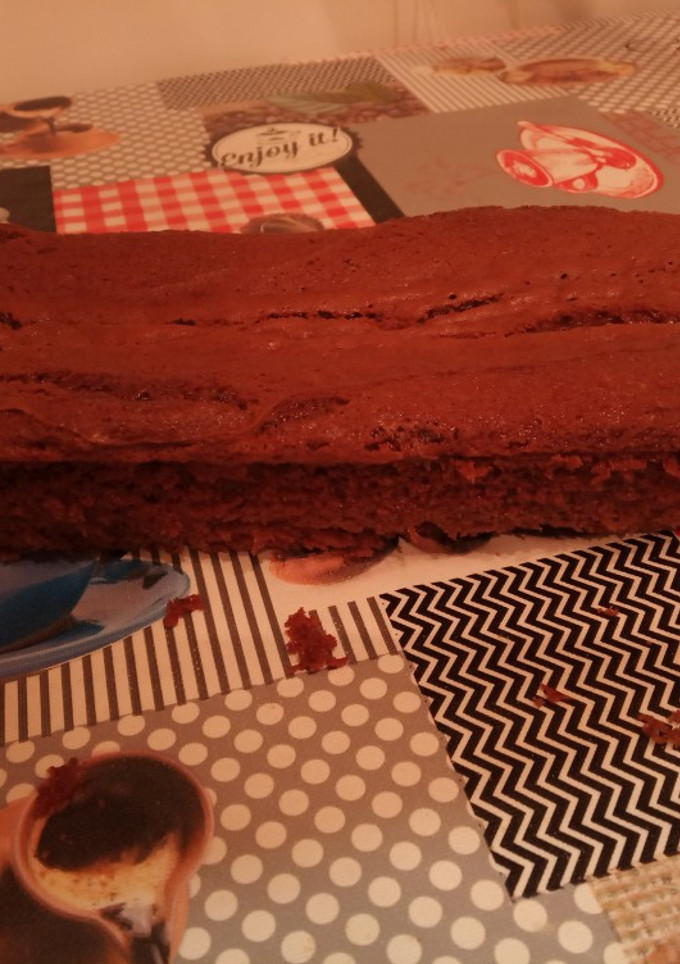 Una foto de Bizcocho básico de yogurt y cacao(receta familiar)