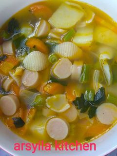 Foto resep SOP sosis makaroni