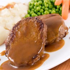 A picture of Steak with Soy Sauce.
