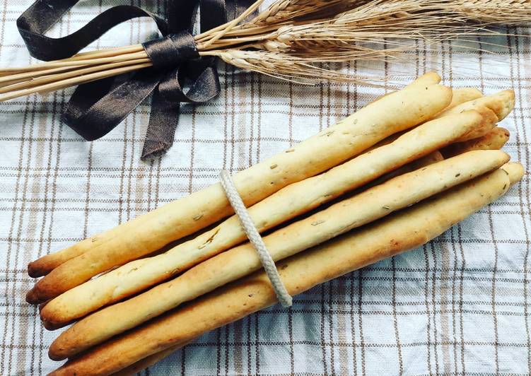 Steps to Make Favorite Grissini al kamut e rosmarino