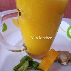 A picture of Mango mint drink.