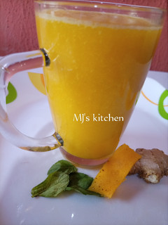 A picture of Mango mint drink.