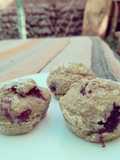 Muffin de plátano y guinda para bebés blw