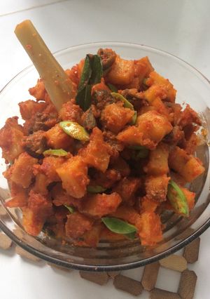 Foto resep Sambel kentang ati ampela petai