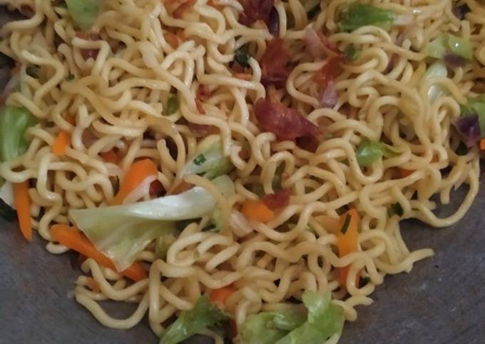 Cara Gampang Menyiapkan 106. Mie Goreng Sayur Sederhana Anti Gagal