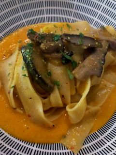 Foto di Pappardelle ai funghi e zucca