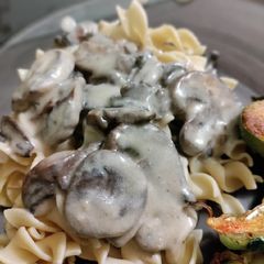 A picture of Homemade Mushroom Stroganoff.