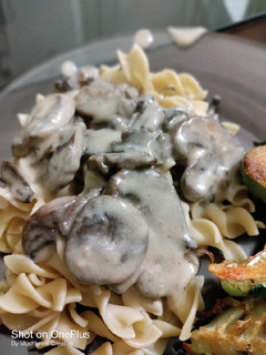 A picture of Homemade Mushroom Stroganoff.