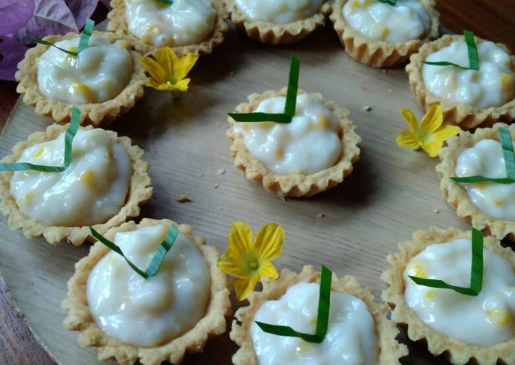 Cara memasak Pie vla jagung yang sempurna