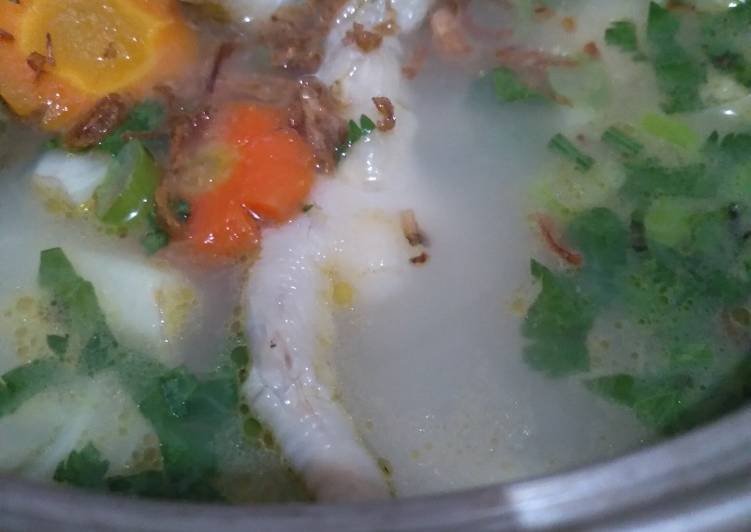 Resep Populer Sop ceker ayam segar Ala Warteg